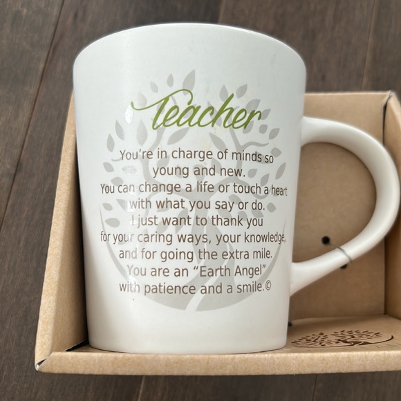 EARTH ANGEL Teacher Bundle, Mug, Antique Copper Brass Necklace & Journal Thanks - Picture 3 of 14